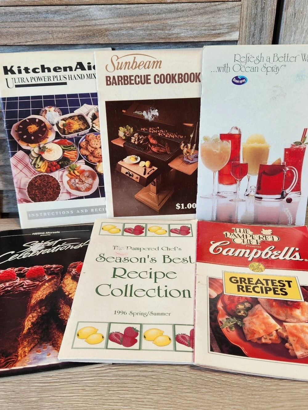 Random Vintage And Pampered Chef Cooking Recipe Pamphlets